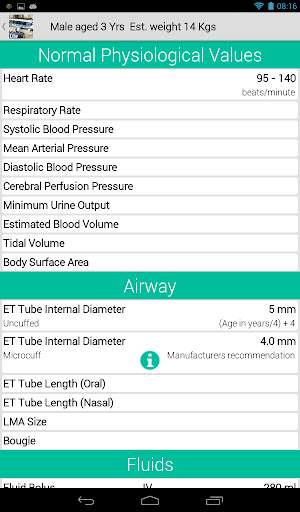 PICU Calculator Lite screenshot 7
