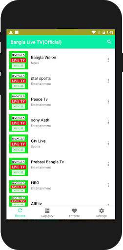 Bangla Live TV(Official)- বাংলা লাইভ টিভি screenshot 1