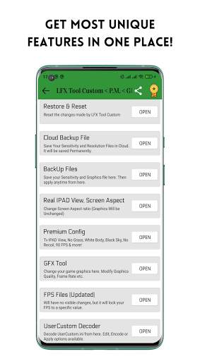 LFX Tool Custom- GFX Tool, IPAD View No Grass PUBG स्क्रीनशॉट 3