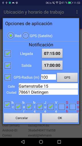 Saza: Control hora GPS empresa screenshot 5