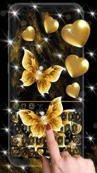 Keyboard golden butterfly screenshot 1