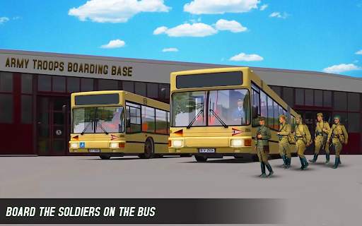 Offroad Army Bus Drive Army Driver Bus Simulator screenshot 1