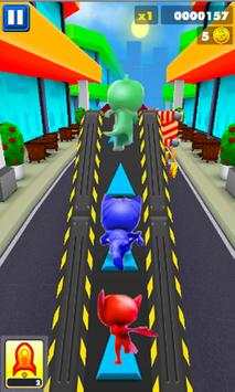 Pj Subway Dash Masks Adventure 3D скриншот 3