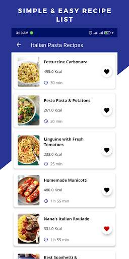 Italian Pasta Recipes: Tasty Pasta Recipes Offline screenshot 8