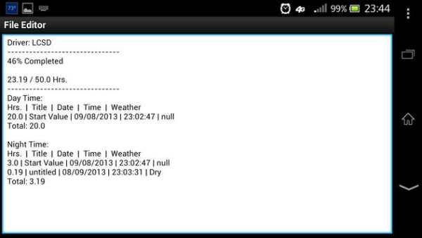 Fast Track Driving Log Free screenshot 4