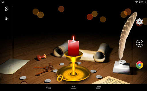 3D Melting Candle Live Wallpaper screenshot 4