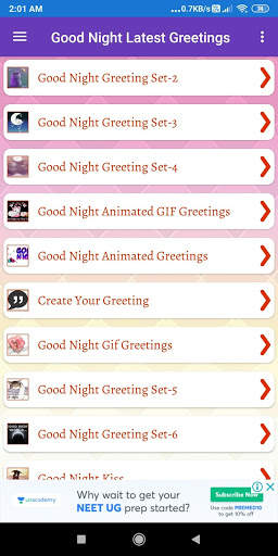 Good Night: Greetings, GIF Wishes, Text SMS Quotes screenshot 4