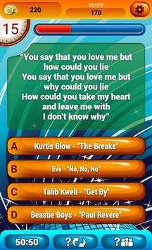 Guess The Lyrics Rap Quiz screenshot 5