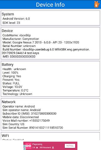 Device Info screenshot 3
