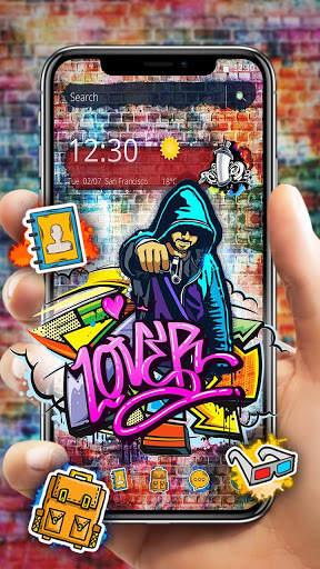 Graffiti Art Lover Theme screenshot 1