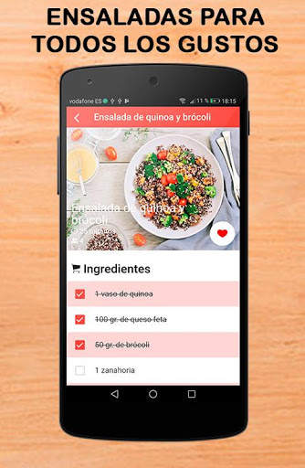 Recetas de ensaladas saludables dieta de adelgazar screenshot 6