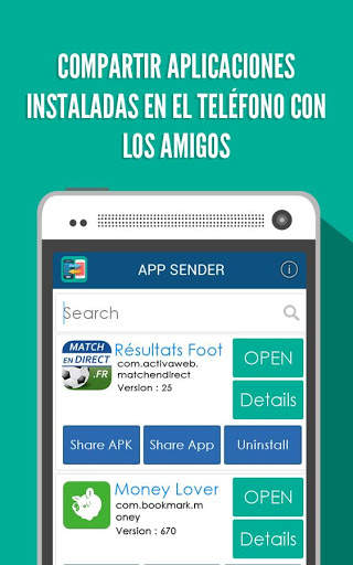 App remitente Bluetooth screenshot 2