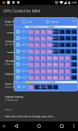 CPU Control for MX4 screenshot 3