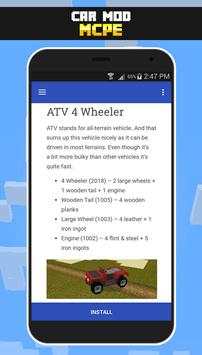 Car Mod for Minecraft PE screenshot 2