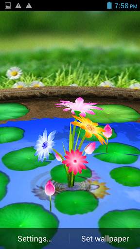 3D Flowers Touch Wallpaper screenshot 7