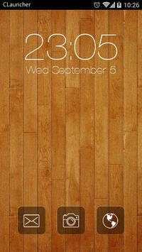 Wood Line C Launcher Theme screenshot 4