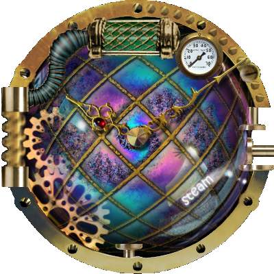 Steam Punk Clock Skin screenshot 5