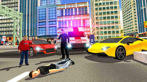 Real City Ambulance Simulator & Rescue screenshot 1
