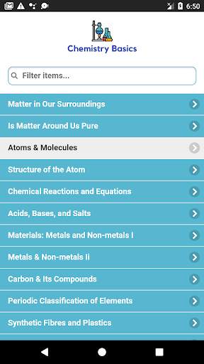 Complete Chemistry Basics : Free : Chapter Wise screenshot 1