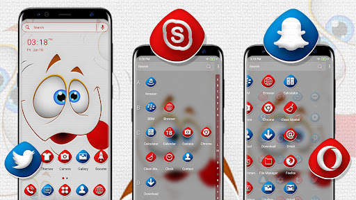 Funny Face Launcher Theme screenshot 2
