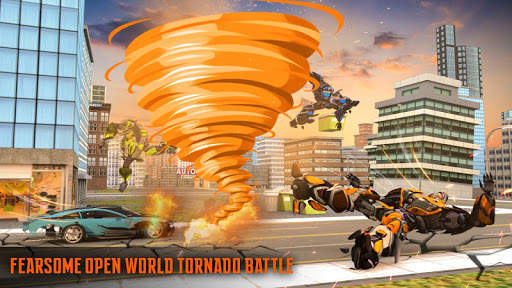 Fire Tornado Robot Transforming Game screenshot 4