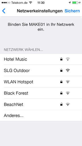 MAKE01 WiFi Connect App screenshot 5