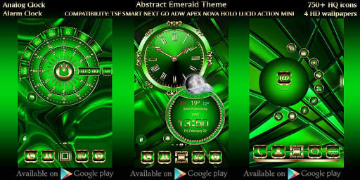 Free Abstract Emerald  Go locker theme screenshot 6