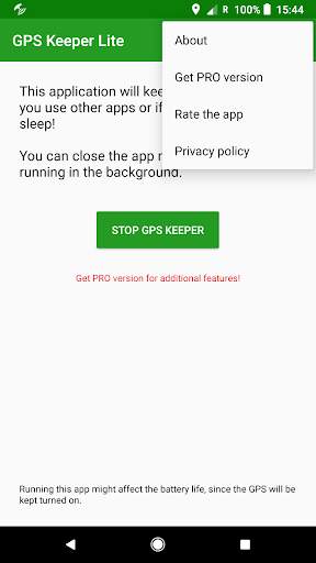 GPS Keeper Lite / Keep GPS Fix screenshot 2