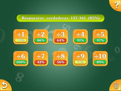 Tablas de multiplicación y división. Formación. screenshot 10