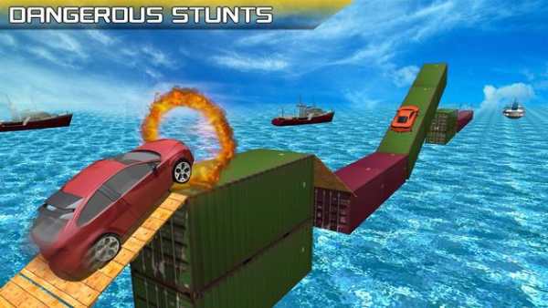 Car Stunts Race Extreme Impossible Track Challenge screenshot 1