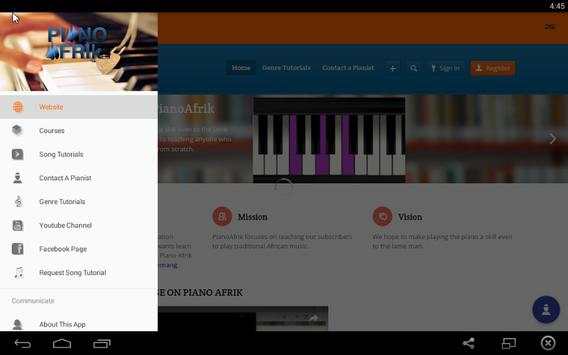 Piano Afrik App screenshot 1