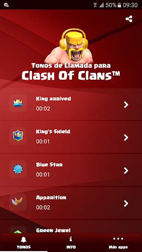 Tonos de Llamada para Clash of Clans™ screenshot 1