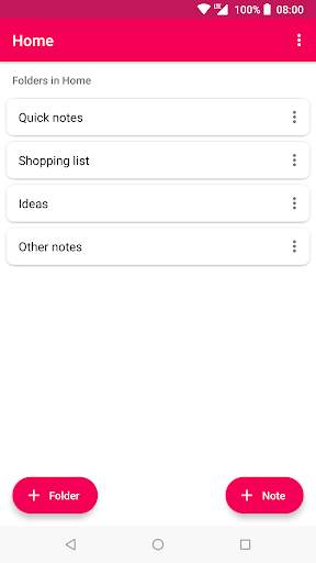 Notes & Folders 1 تصوير الشاشة