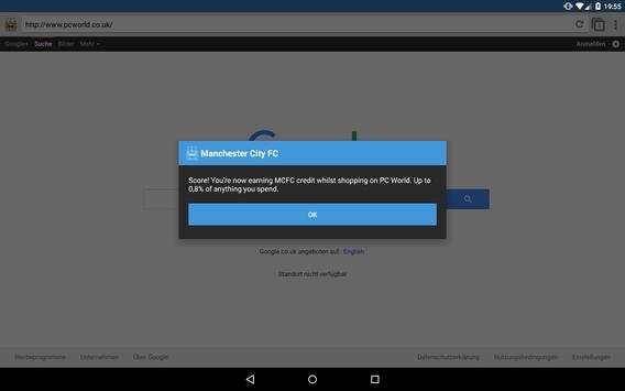 Manchester City FC Browser screenshot 5