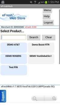 eFresh Web Store screenshot 2
