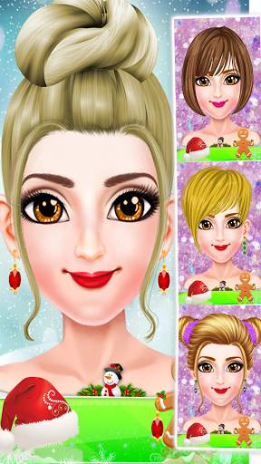 Christmas Girl's Makeup Salon Game for free screenshot 4