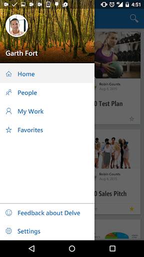 Office Delve screenshot 2
