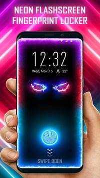 Neon Color Flash Fingerprint Lock Screen Prank screenshot 1