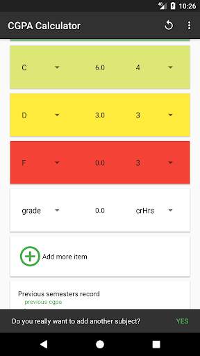 CGPA Calculator screenshot 5