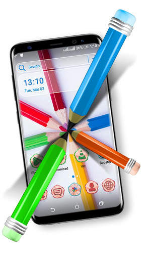 Pencil Color Launcher Theme screenshot 1