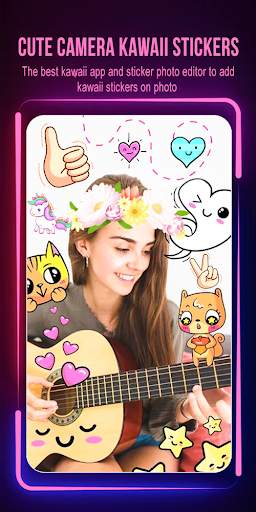 Cute Camera Kawai Stickers screenshot 5