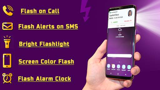 Flash on Call & SMS: Super LED Flashlight screenshot 1