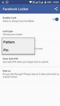 Lock for Facebook screenshot 1
