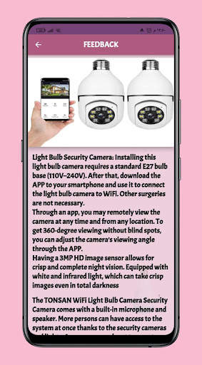 wifi light bulb camera guide screenshot 5
