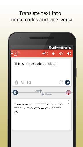 Morse Code Translator screenshot 1