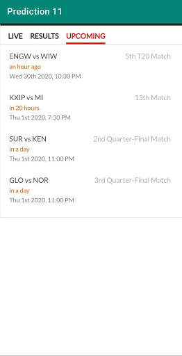 Prediction 11 | Team prediction | Live Score screenshot 4