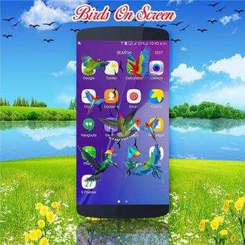 Birds on screen | Prank app screenshot 2