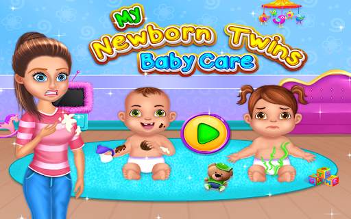 My Newborn Twins Baby Care - Kids Game screenshot 1