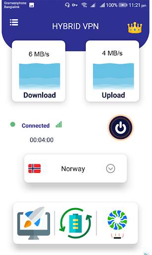 Hybrid VPN | Free VPN for Android Phone screenshot 1