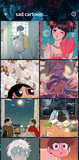 sad cartoon wallpaper screenshot 1